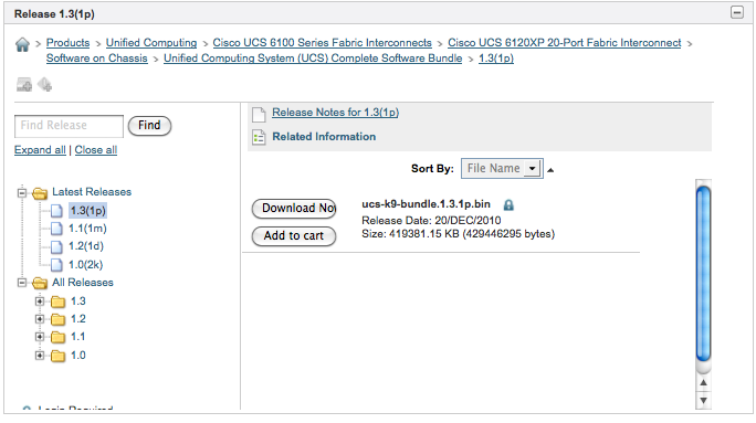 UCSM 1.4 : Where to find firmware now