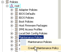 UCSM 1.4 : Maintenance Policies and Schedules